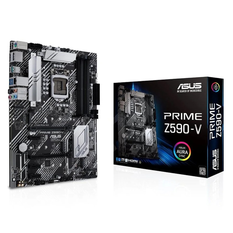 Asus Prime Z590-V - DDR4 LGA 1200 Intel Motherboard - اللوحة الأم